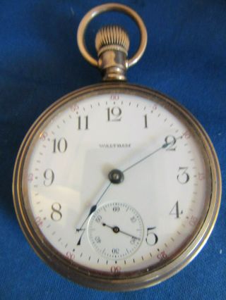 Antique 1910 Waltham Model 1883 Grade 81,  Size 18s 15j Pocket Watch Non