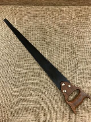 Vintage 21 " Double Edge Hand Saw - 8pt Crosscut / " M " Tooth Pattern