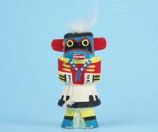 Vinitage Hand Carved Hand Painted Wood Hopi Kachina Doll