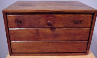Vintage Solid Wood Breadbox Baribocraft Canada