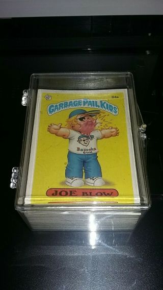 1986 Garbage Pail Kids Series 3 Os3 82 Card Complete Set W/hinged Box