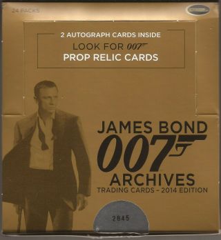 2014 Rittenhouse James Bond 007 Archives Box Of 24 Packs Possible Autographs