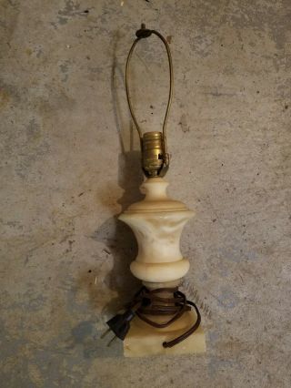 Victorian/vintage/antique Italian Marble Lamp.  For Refurbishing/projects/parts.