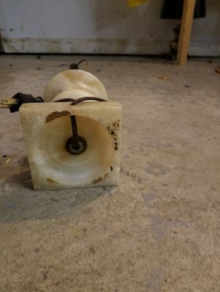 Victorian/vintage/antique Italian Marble Lamp.  For Refurbishing/projects/parts. 3