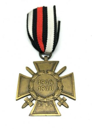Wwi Ww1 German Hindenburg Cross,  Medal,  1914 1918,  Honor,  Decoration,  Pforzheim,  H11