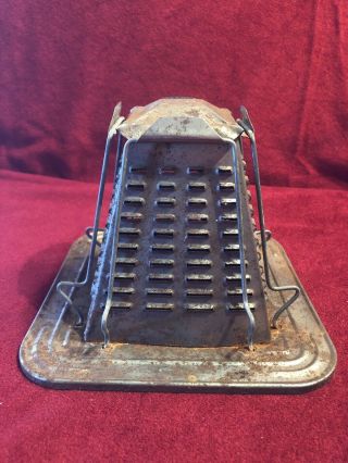 Vintage Tin Metal Vent Toaster Heater Primitive Camping