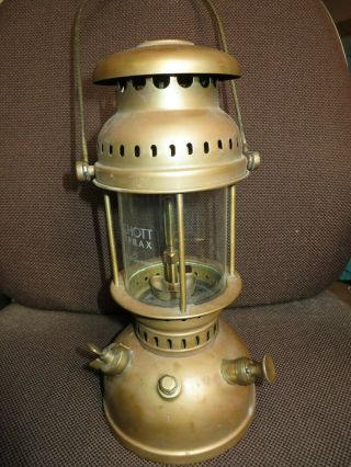 Vintage Optimus Little 200 Cp Brass Lantern