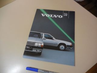 Volvo Full Line Japanese Brochure 1987? 360gle 240gl 740gl 740turbo 760gle