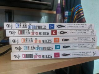 Chaika Coffin Princess Manga Set Volumes 1,  2,  3,  4,  5 English Paperback Complete