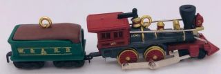 2002 Steam Locomotive And Tender Hallmark Miniature Ornament Lionel Trains