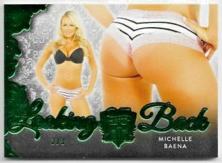 2019 Benchwarmer 25 Years Second Series Michelle Baena Looking Back Butt Card /3