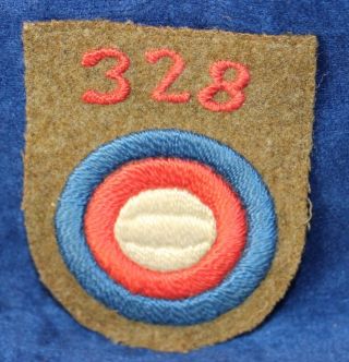 Wwi Us Army 328th Aero Squadron Embroidered Shoulder Wool Patch 3336