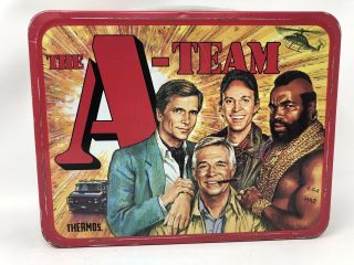 Vintage 1983 The A - Team Metal Lunchbox NO THERMOS 3