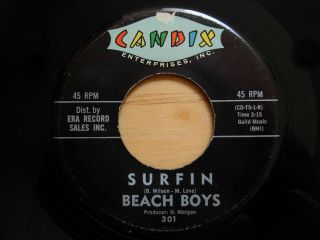 Beach Boys - Surfin B/w Luau U.  S.  7 " 45 Candix