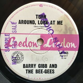 Barry Gibb And The Bee Gees Turn Around Look At Me Orig Oz Leedon 45 Sample