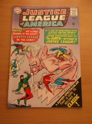 Dc: Justice League Of America 37,  Jsa Crossover,  1965,  Vf - (7.  5)