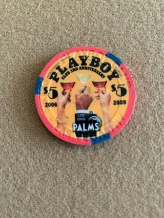 $5 Palms Playboy Club Vegas (3rd Anniversary 2009) Uncirculated