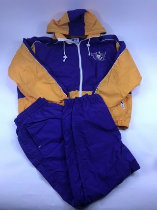 Vintage University Of Washington Huskies Throwback Suit Jacket Pants Sz Large Xl