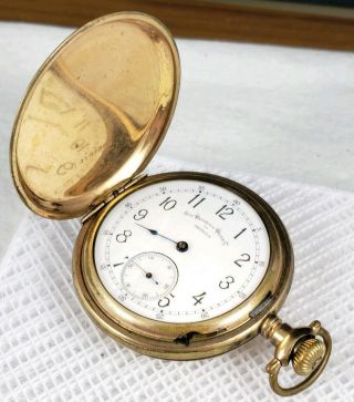 Rare Antique Non Magnetic Watch Co.  Gold Filled Pocket Watch - Repair