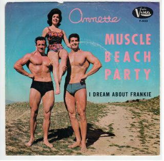 Annette - Muscle Beach Party/i Dream About Frankie (45,  Picture Sleeve) Vg,  /vg,