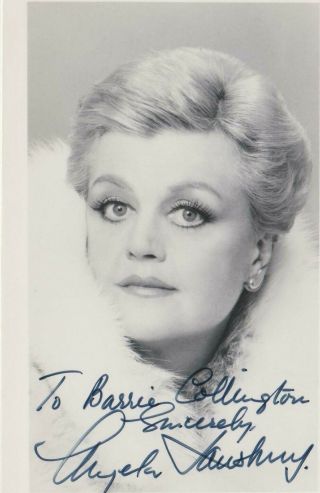 Angela Lansbury B1925 & Still With Us - Murder She Wrote Etc Early Signed Picture