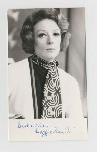 Maggie Smith - Downton Abbey - " Prime Of Miss Jean Brodie " Lovely Early Signed Pic