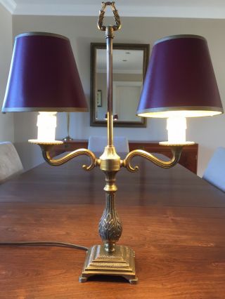 Vintage/antique Brass French Empire Style Library/study Lamp
