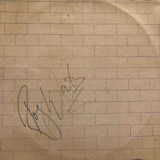 Roger Waters Signed Pink Floyd The Wall Vinyl Record Lp Autograph