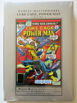 Luke Cage Power Man Vol.  3 Marvel Masterworks Hardcover Graphic Novel Comic Book