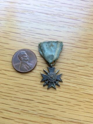 Bulgaria Kingdom Bulgarian Military Order For Bravery Badge Miniature Medal Pin