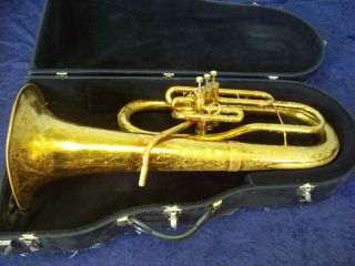 Quality Vintage King 627 Upright Baritone Horn,  Case