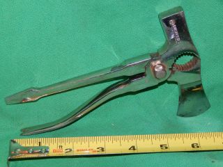 Vintage Germany,  Hausmeister 7 Way Combination Multi Tool Pliers Axe Hammer