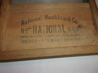- ANTIQUE GLASS WASHBOARD,  THE GLASS KING,  NATIONAL WASHBOARD CO. 2