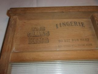 - ANTIQUE GLASS WASHBOARD,  THE GLASS KING,  NATIONAL WASHBOARD CO. 3