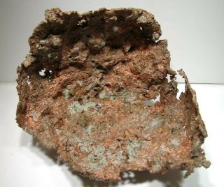 Cool 8.  9 Cm Copper Skull Specimen: Centennial Mine,  Houghton Co. ,  Michigan - Nr