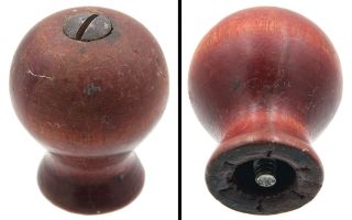Orig.  Stained Hardwood Front Knob For Union No.  3 Smooth Plane - Mjdtoolparts