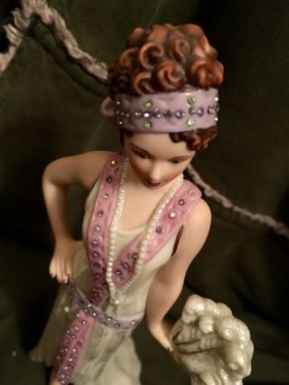 Lenox Flapper All Night Jazz Figurine Dancer Feather Plume Jeweled