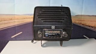 Vintage John Deere Tractor Fender Mount Am/fm Radio W/ Speaker Cabinet Jd2215 Y1