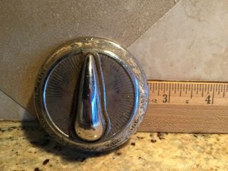 Chambers Antique Vintage Silver Knob - Stove Oven Dial
