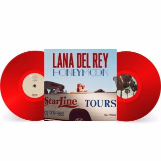 Lana Del Rey Honeymoon Red Colored Vinyl 2 Lp Record Oop Nm Ultraviolence Nfr