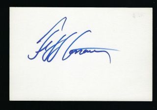 Jeff Conaway Signed Autograph 4 " X6 " Card Taxi,  Babylon 5