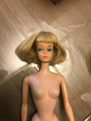 Vintage 1960s American Girl Barbie With Long Hair