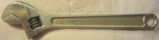 Vintage Craftsman 12 " Inch Adjustable Wrench Jw Forged - Made In Usa Tool