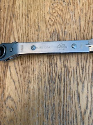MAC TOOLS (13mm x 14mm) Offset Ratcheting Box Wrench,  6 Pt,  Part ROWM1314 3