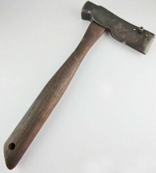 Vintage Roofing Shingling Hatchet Hammer Carpenters Tool W/wood Handle 1 Lb 10oz