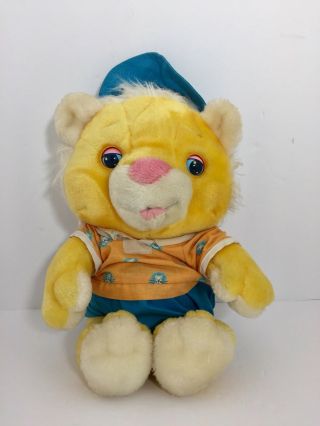 Hasbro Googlies Lion Softies Vintage Plush Sleepy Eyes Clothes Hat With Outfit