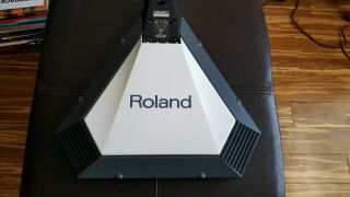 Vintage Roland Pd - 31 Electronic Drum Pad Trigger White Triangle,