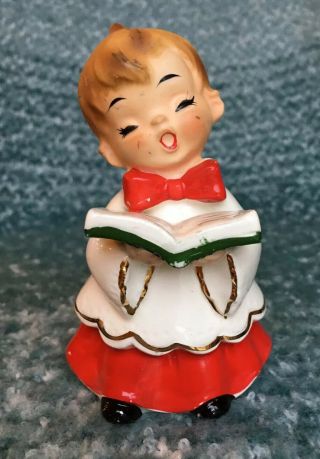 Vintage Mid - Century Josef Originals Christmas Choir Boy Figurine Japan