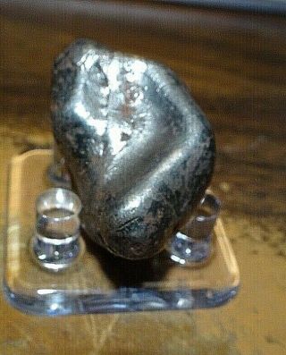 50 Gm.  Sikhote Alin Iron Meteorite ; Top Grade; Russia With Stand;