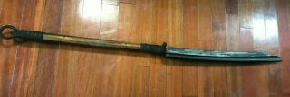 Hand - Forged Vintage Oriental Carbon Steel Sword 54 "
